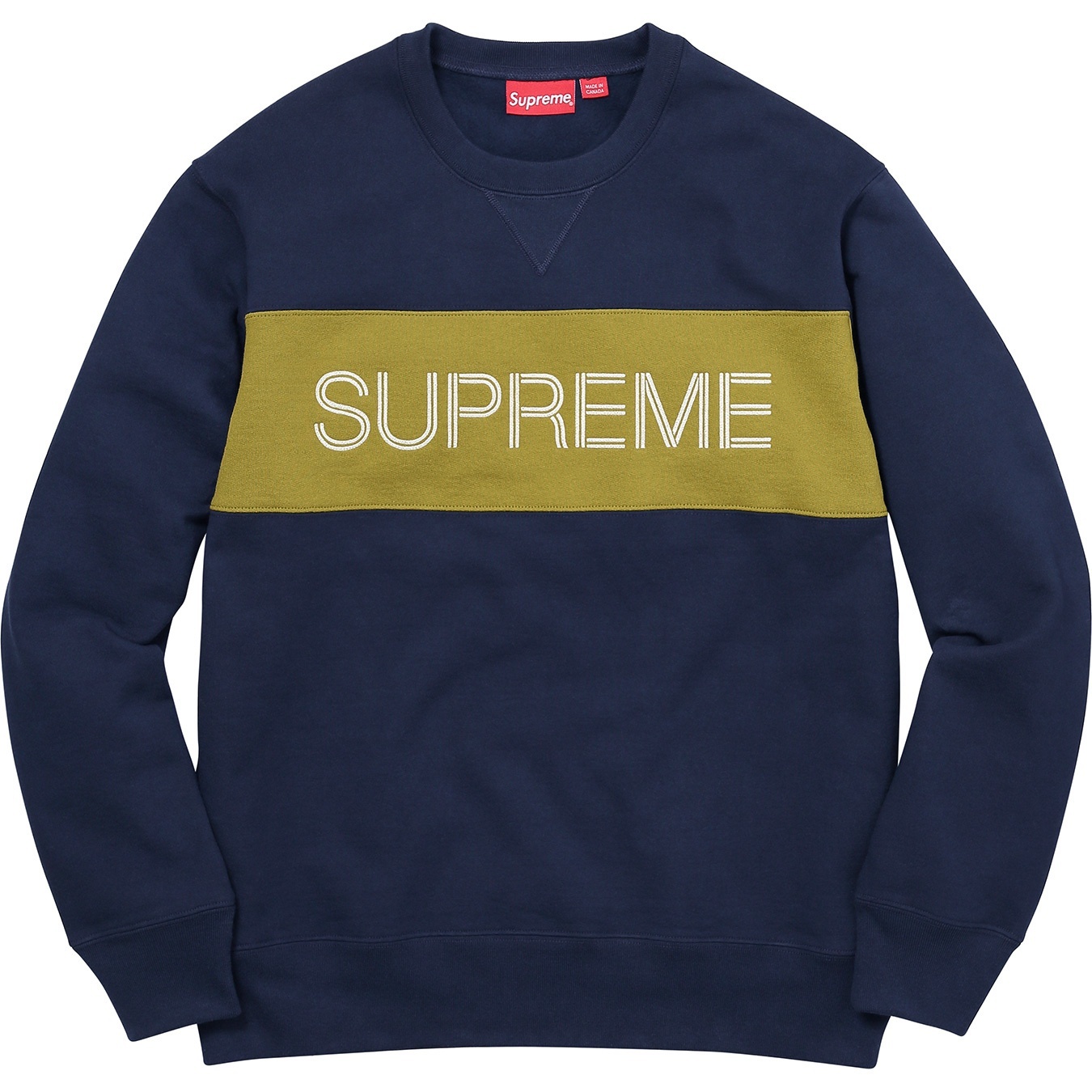 Zig Zag Stitch Panel Crewneck view 3